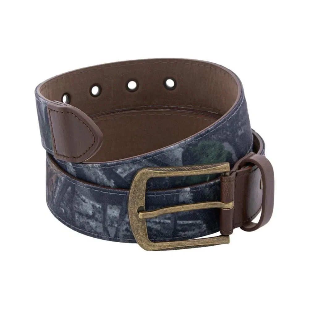 Woodland Creek Sportsman Men's Camo Print Belt with Frame Buckle, Size 40